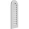 Ekena Millwork Round Top Surface Mount PVC Gable Vent: Functional, w/ 3-1/2"W x 1"P Standard Frame, 14"W x 36"H GVPRT14X3601SF - alternate 3